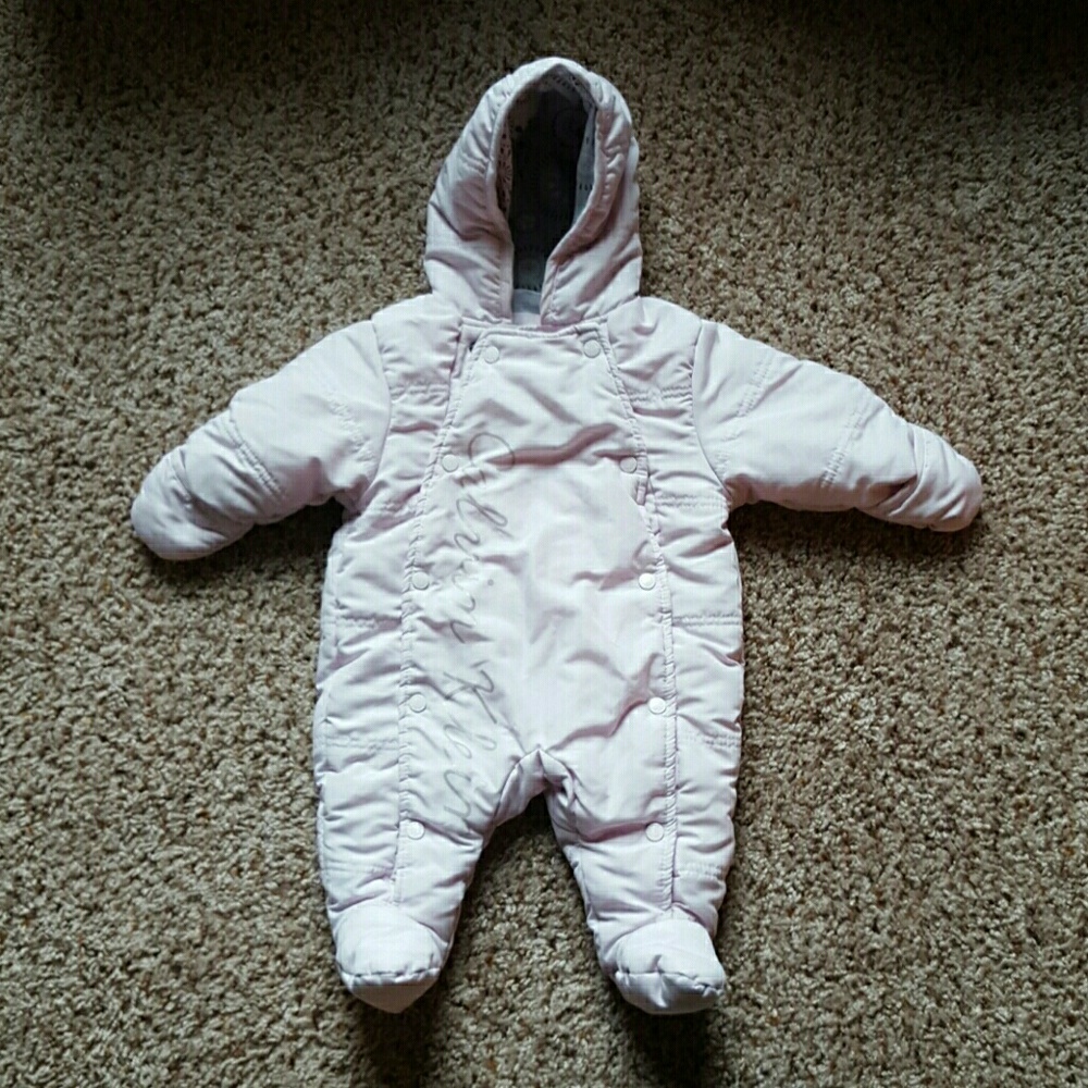 Calvin Klein pink baby winter bodysuits0-3 MO pink